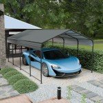 Heavy Duty 12x20 FT Metal Carport Canopy