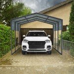 Spacious 10x15 Ft Heavy Duty Metal Carport