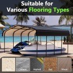 Heavy-Duty Metal Carport for Trucks and Cars