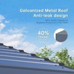 Heavy-Duty Metal Carport Canopy Shelter 10'x20