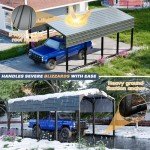 Spacious Metal Carport for Vehicles and Equipment