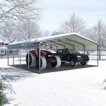 20x20 FT Metal Hardtop Carport Canopy