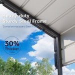 Heavy-Duty Metal Carport Canopy Shelter 10'x20