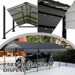 Heavy Duty 12x20 FT Metal Carport Canopy