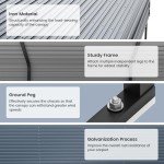 Spacious 12'x20' Heavy Duty Metal Carport
