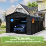 Spacious 12'x20' Heavy Duty Metal Carport