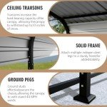Heavy Duty 12x20 FT Metal Carport Canopy