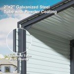 Spacious All-Metal Carport Canopy for Vehicles