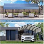 Heavy-Duty Metal Carport Canopy Shelter 10'x20