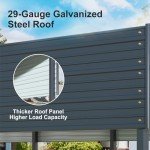 Spacious All-Metal Carport Canopy for Vehicles