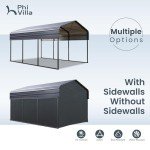Sturdy 10x15 ft Carport for Cars and Boats