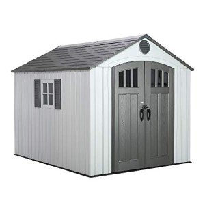 8x10 Ft Outdoor Storage Shed in Gray