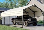 Heavy Duty Metal Roof Carport Kit 12x20 ft