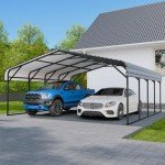 Spacious Metal Carport for SUVs, Trucks, and Boats