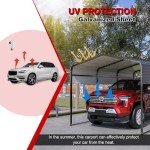 Sturdy 10x15 FT Outdoor Carport Canopy