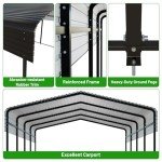 Spacious Metal Carport for All Vehicle Types