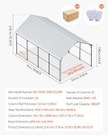 Durable 12' x 20' Outdoor Metal Carport