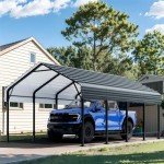 Heavy Duty Metal Carport Canopy 12x20 FT