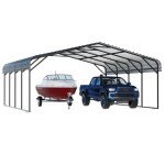 Spacious Metal Carport for SUVs, Trucks, and Boats