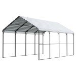 Durable 12' x 20' Outdoor Metal Carport