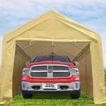 Spacious Portable Carport with Removable Sidewalls