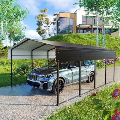 HEYTOWN 13x20 FT Heavy-Duty Metal Carport