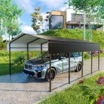 HEYTOWN 13x20 FT Heavy-Duty Metal Carport