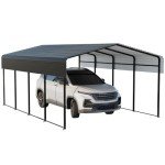 Spacious Metal Carport for Cars, Boats, and More