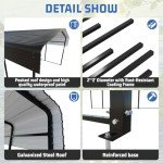 HEYTOWN 13x20 FT Heavy-Duty Metal Carport