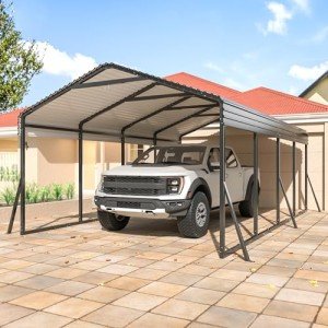 12x20 FT Metal Carport for Vehicles and Boats