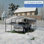 HEYTOWN 13x20 FT Heavy-Duty Metal Carport