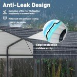 Spacious 10x20 ft Metal Carport for Vehicles
