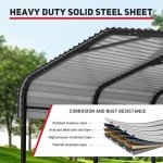 Spacious 12x20 FT Metal Carport for Vehicles