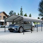 Heavy-Duty 10'x20' Metal Carport Canopy