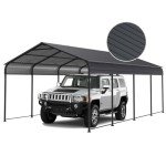 Spacious Metal Carport for Vehicles and Boats