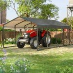 12x20 FT Metal Carport for Vehicles and Boats