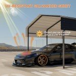 HEYTOWN 13x20 FT Heavy-Duty Metal Carport