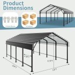 Spacious Heavy-Duty Carport for Cars and Boats