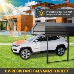 Spacious Metal Carport for Cars, Boats, and More
