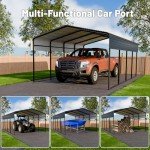 HEYTOWN 13x20 FT Heavy-Duty Metal Carport