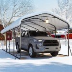 Spacious 12x24 FT Heavy Duty Metal Carport