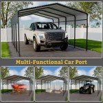 Spacious Metal Carport for Cars, Boats, and More