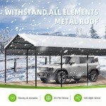 Spacious Metal Carport for Vehicles and Boats