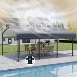 Heavy-Duty 10'x20' Metal Carport Canopy