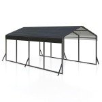 12x20 FT Metal Carport for Vehicles and Boats