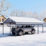 Spacious Metal Carport Canopy for Cars and Boats
