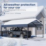 Spacious Metal Carport Canopy for Cars and Boats