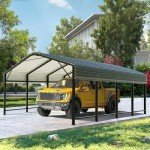 Spacious 12x20 FT Heavy Duty Metal Carport