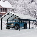 Heavy Duty Metal Carport Canopy for Outdoor Use