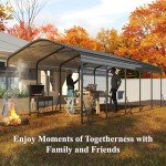 Spacious 12x24 FT Heavy Duty Metal Carport